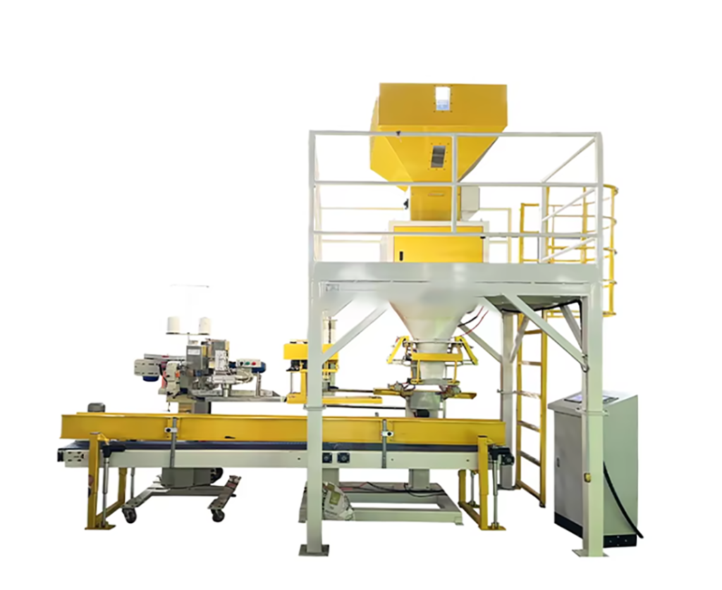 Customize Open Bag Grain Nut Food Maize Corn Feed Rice Granule Bagging Machine with Bag Guide System Packaging Machine