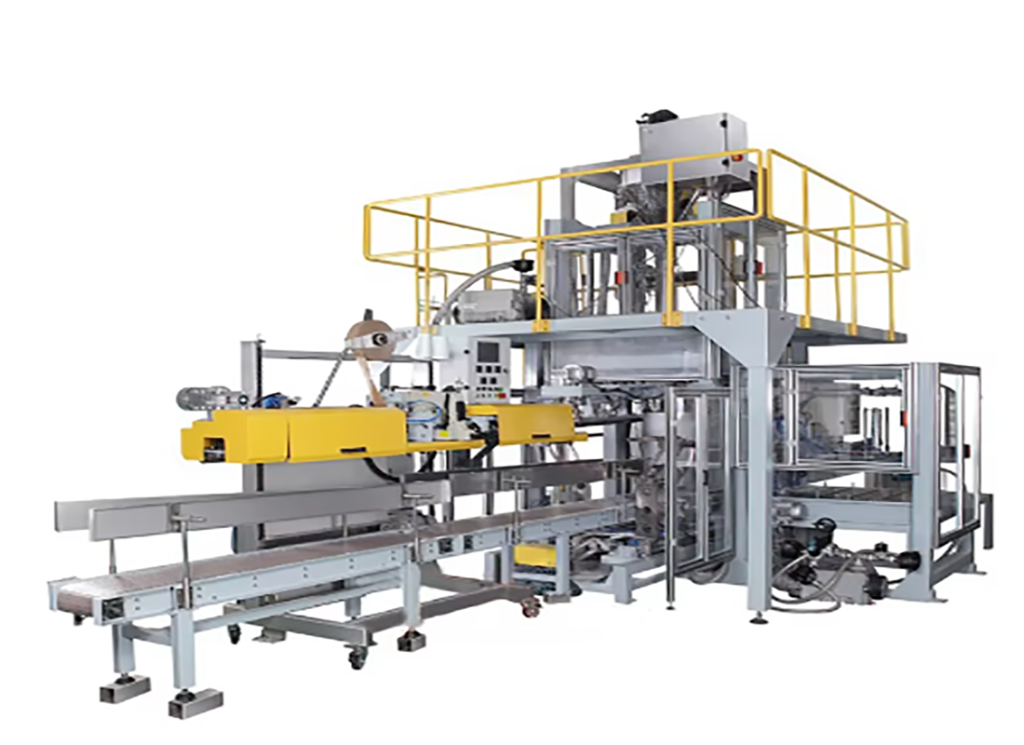 High Accuracy Automatic 10-50kg Animal Feed Fertilizer Granule Salt Packing Machine With Conveyor