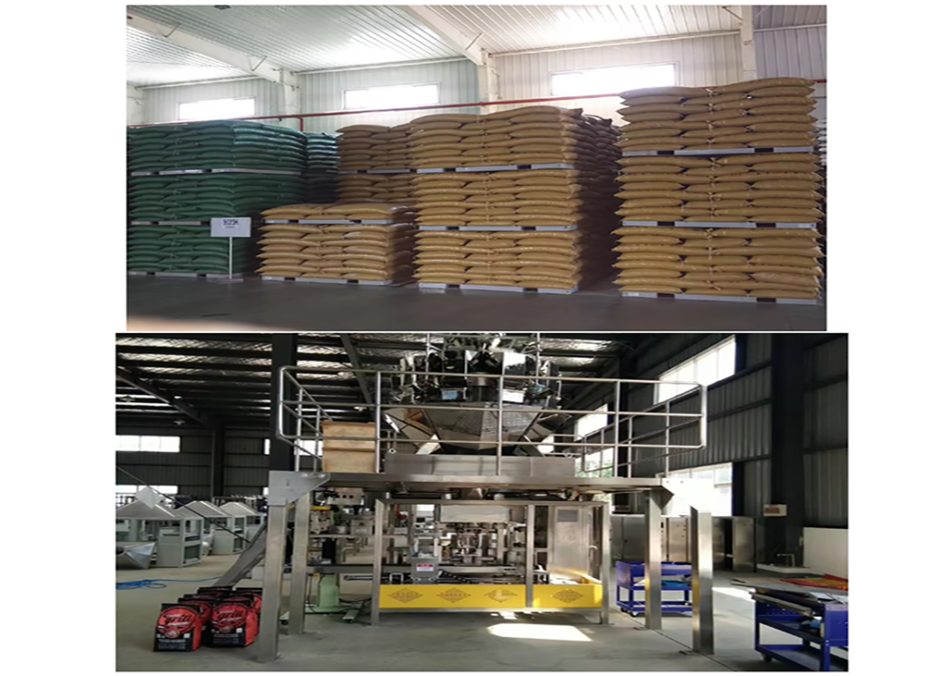High Accuracy Automatic 10-50kg Animal Feed Fertilizer Granule Salt Packing Machine With Conveyor