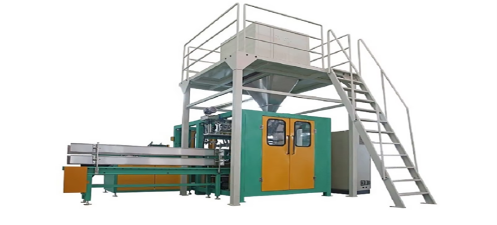 High Accuracy Automatic 10-50kg Animal Feed Fertilizer Granule Salt Packing Machine With Conveyor