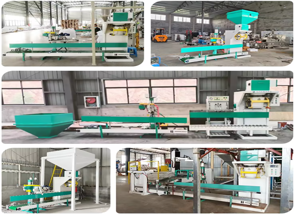 10Kg 15Kg 20Kg 25Kg 30kg Packaging Machine Open Port Bag Grain Animal Food Maize Corn Feed Rice Granule Weighing Packing Machine