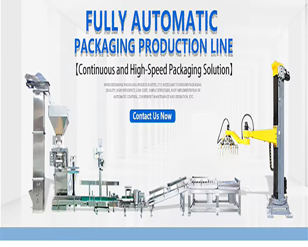 Automated Palletizer with 25kg and 50kg Intelligent Control, Carton Column Palletizing Robot, Palletizer for Food and Feed Packaging Bags