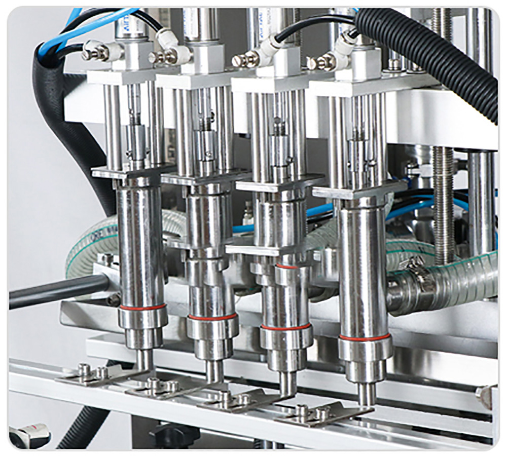 Multi-head linkage liquid filling machine, bottled ketchup 5 kg barreled peanut oil large bottle laundry detergent multi-head linkage liquid filling machine