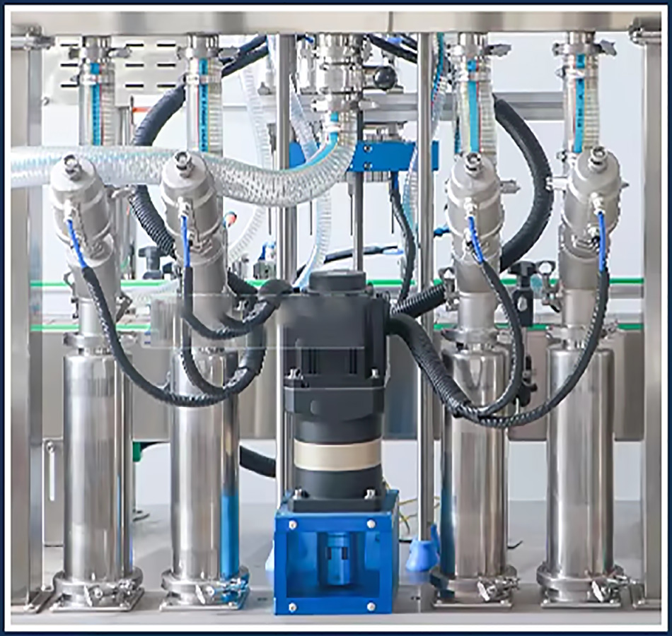 Fully automatic 4 heads liquid filling machine China manufacturer bottled cosmetic beauty cream foundation liquid liquid filling machine with feeding pump