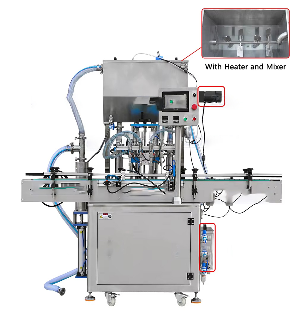 Fully automatic 4 heads liquid filling machine China manufacturer bottled cosmetic beauty cream foundation liquid liquid filling machine with feeding pump