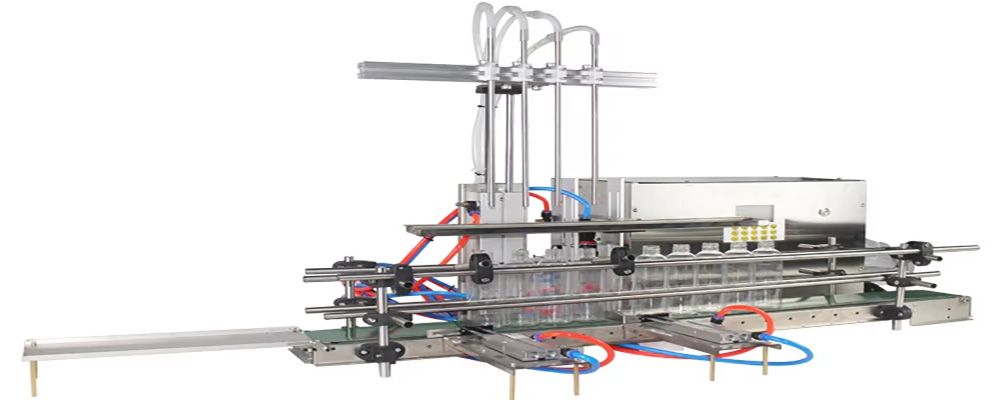 Automatic liquid filling machine 4 nozzle detergent vinegar laundry detergent filling machine