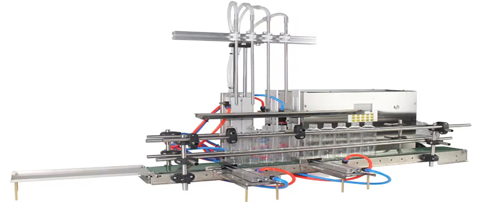 Automatic liquid filling machine 4 nozzle detergent vinegar laundry detergent filling machine