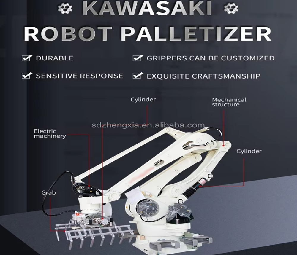Manipulator automatic cutting robot, wood pellet PLC recycling plastic particles, cat litter automatic unpacking and unstacking robot.