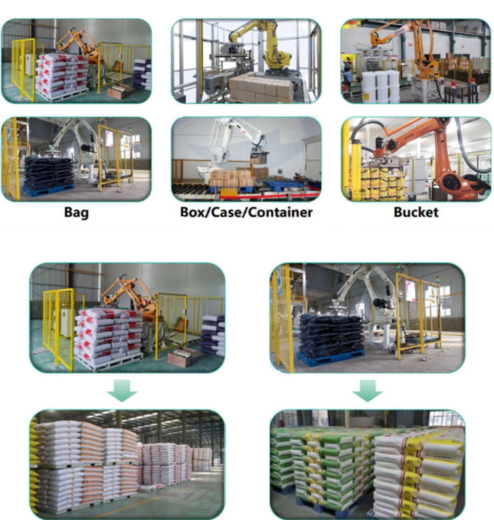 Manipulator automatic cutting robot, wood pellet PLC recycling plastic particles, cat litter automatic unpacking and unstacking robot.