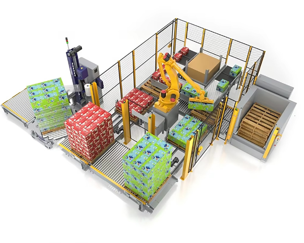 Efficient robot loading, unloading, unpacking, destacking, 25kg grain cement, seed bags and unpacking rice bag unpacking robot