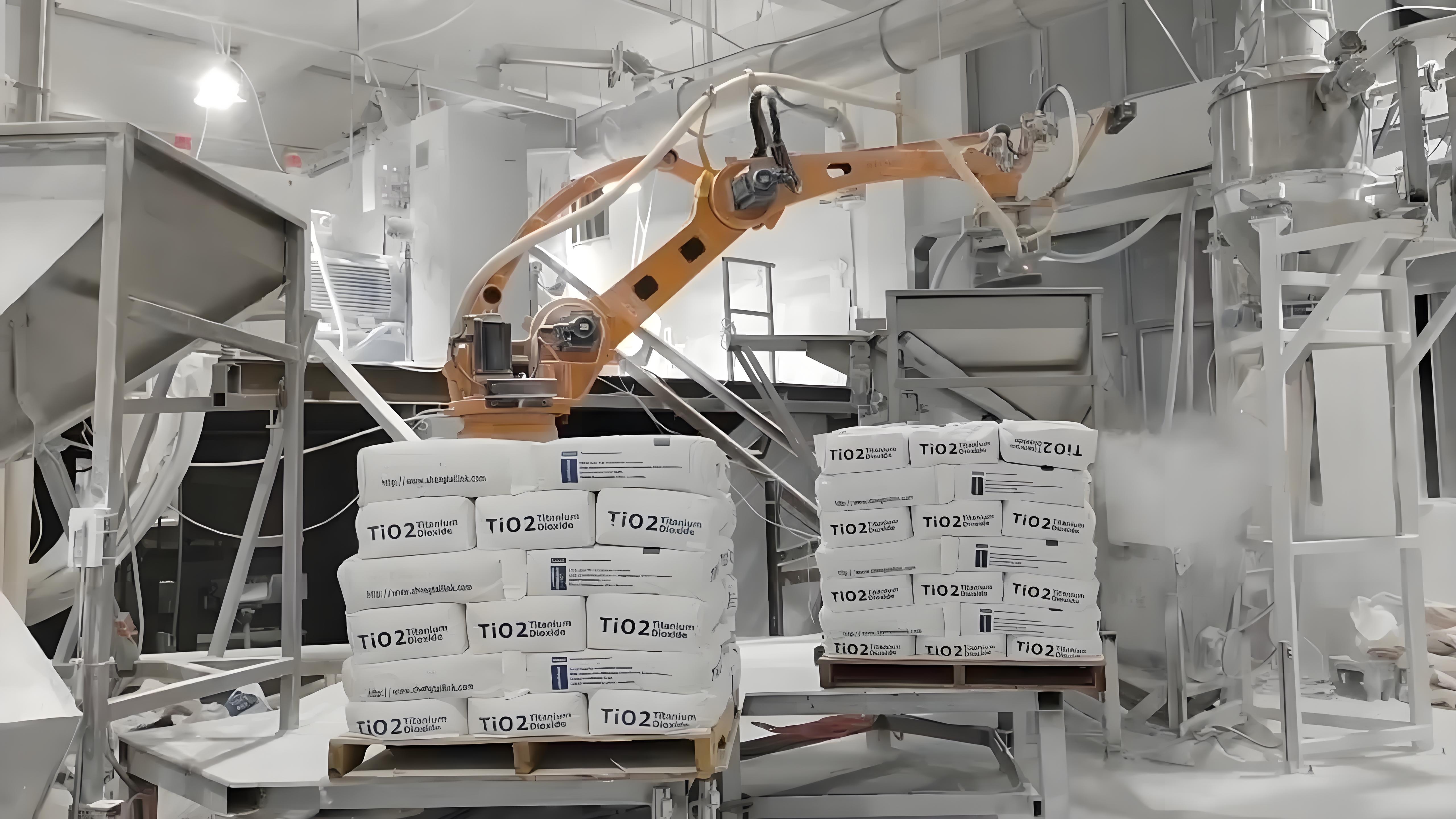 Industrial mortar 25-50 kg putty powder, small bag of yuan powder automatic unpacking robot, high-efficiency big bag cement destacking robot.