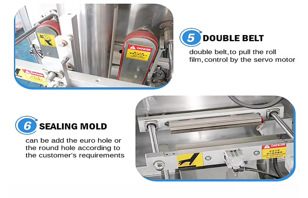 Combination multi-head weighing, automatic packaging of cereals, bagged whole wheat flour, oatmeal, millet, 10-50 kg corn granules, black sesame paste, high-efficiency packaging machine