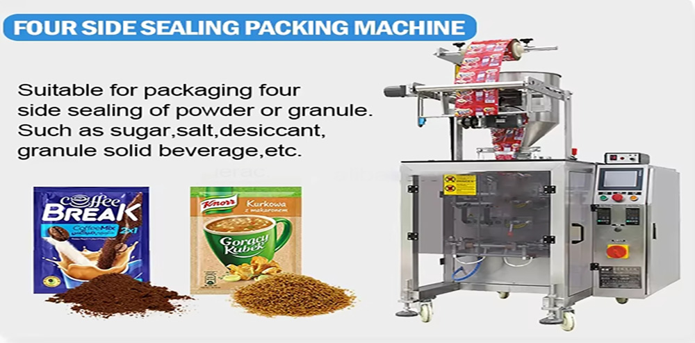 Combination multi-head weighing, automatic packaging of cereals, bagged whole wheat flour, oatmeal, millet, 10-50 kg corn granules, black sesame paste, high-efficiency packaging machine