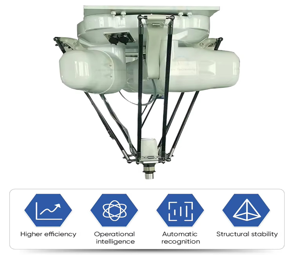 Industrial robot parallel spider manipulator, express delivery sorting medicine intelligent packing robot