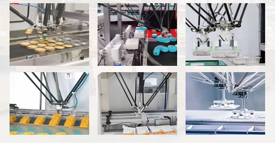 Industrial robot parallel spider manipulator, express delivery sorting medicine intelligent packing robot