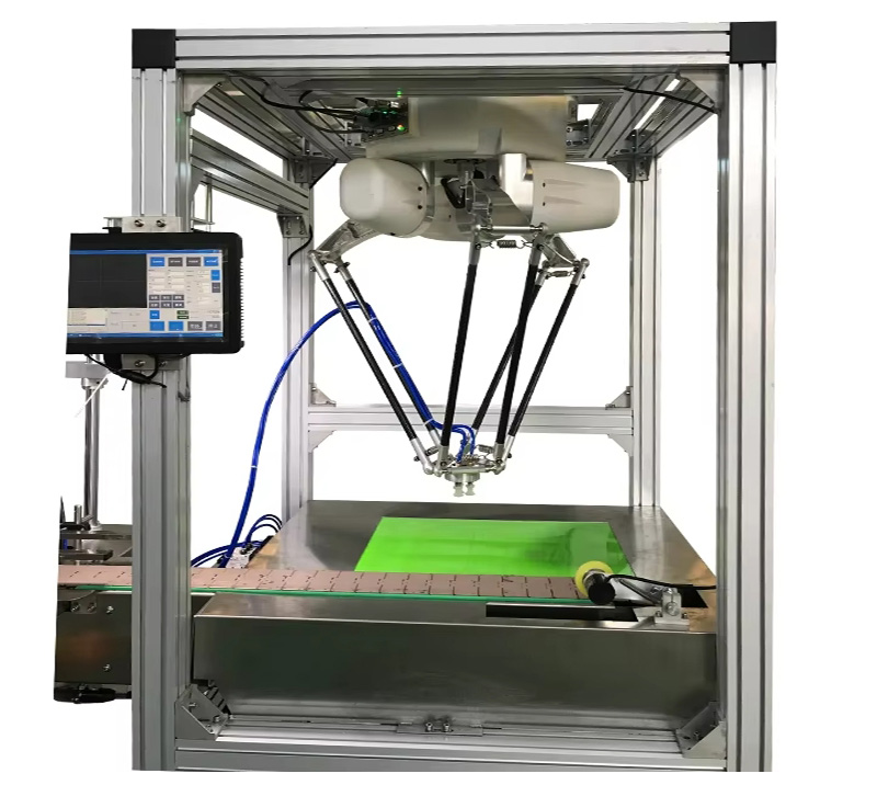 High-precision vision-guided pick-up position, high-speed arm, 3-axis, 4-axis food and dessert handmade soap sorting system, parallel robot