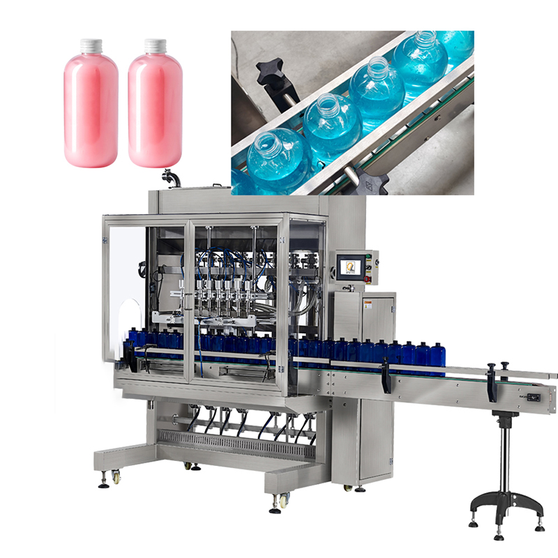 Fully automatic bottled hand soap, shampoo, lotion, face cream liquid paste filling machine