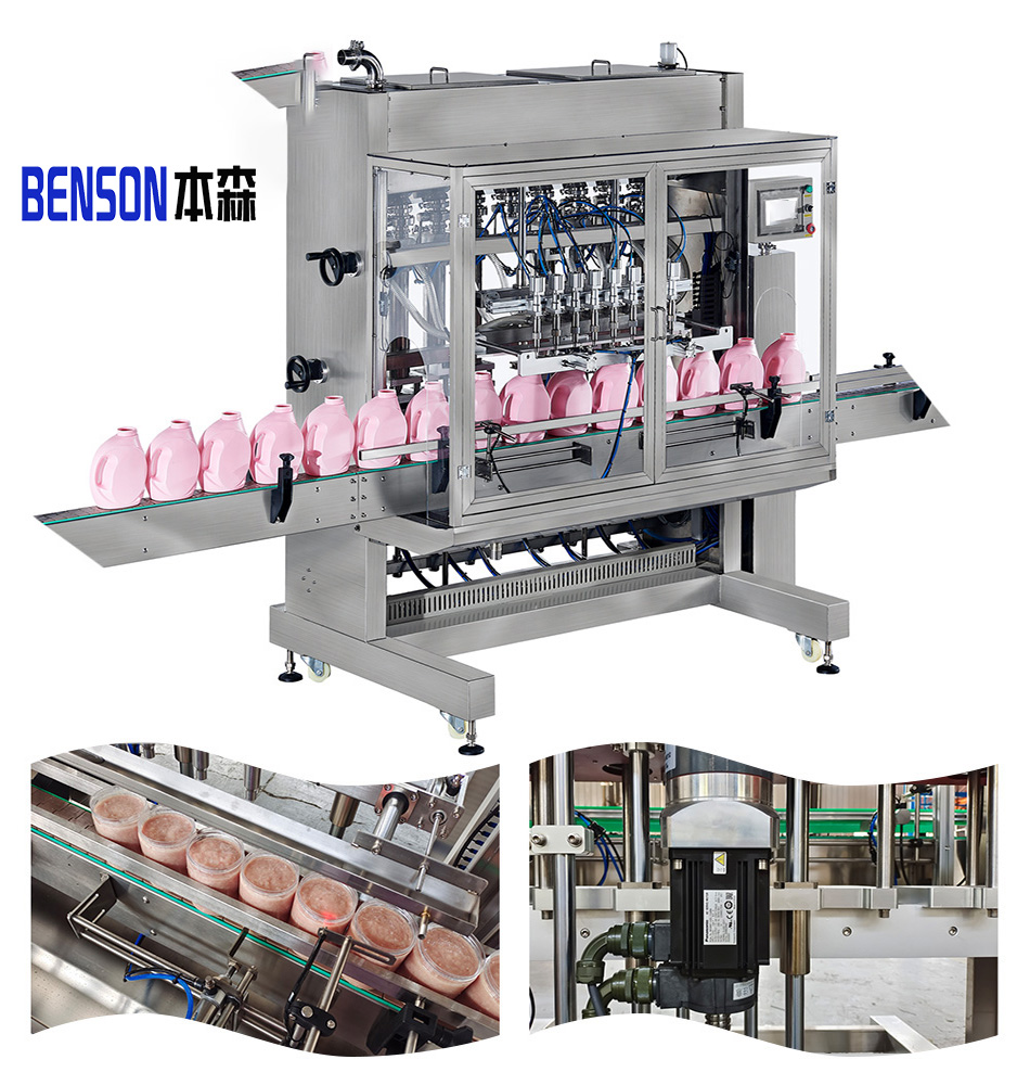 Fully automatic bottled hand soap, shampoo, lotion, face cream liquid paste filling machine