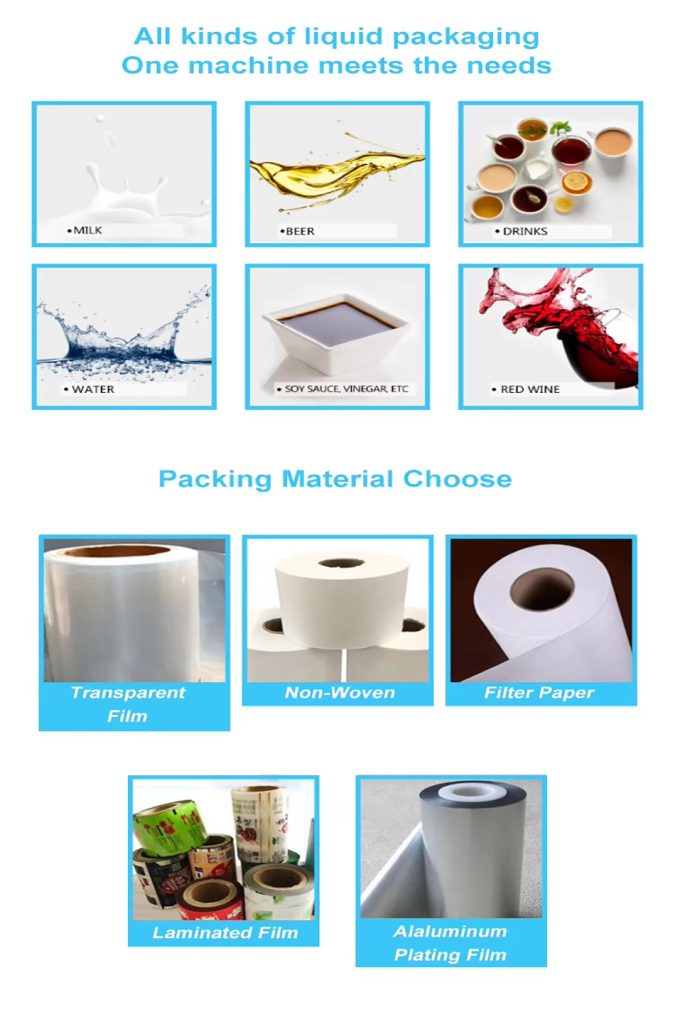 Bottled juice, ice lolly milk, water bag, intelligent control liquid filling machine