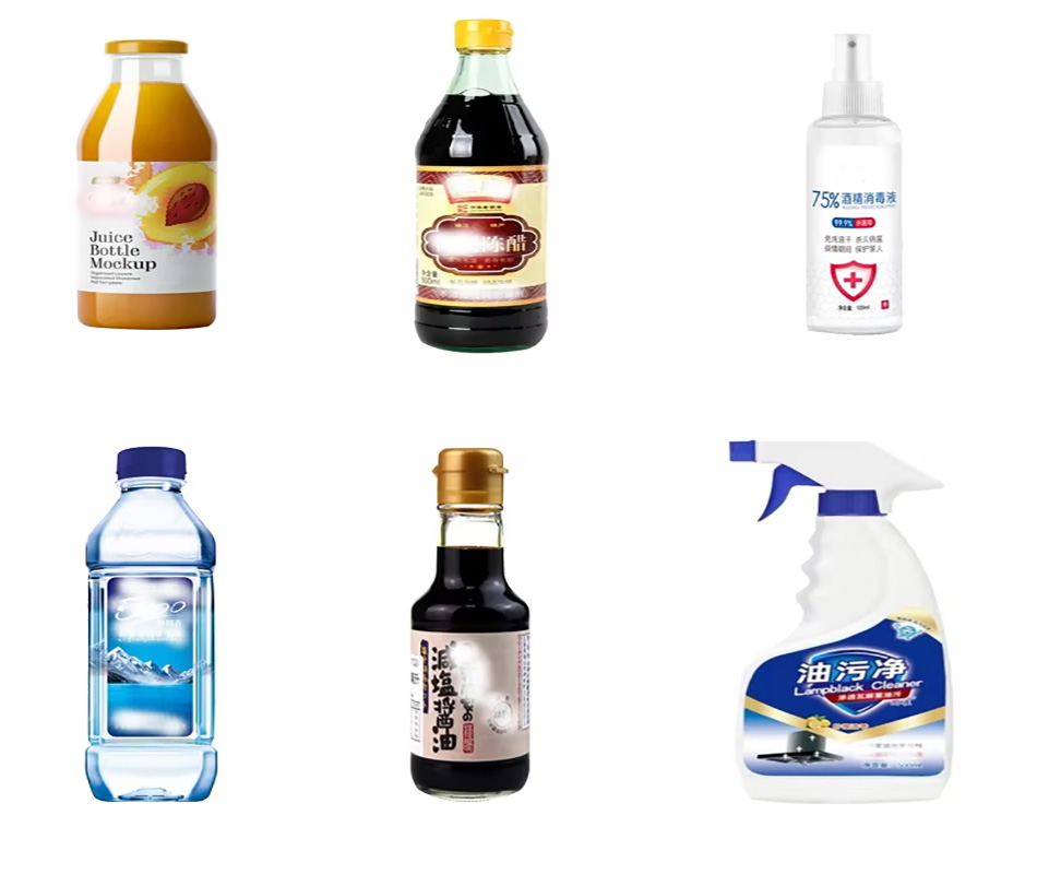 Fully automatic bottle filling machine, bottled vinegar, liquor, soda water, soy milk, bleaching agent fully automatic bottle filling machine