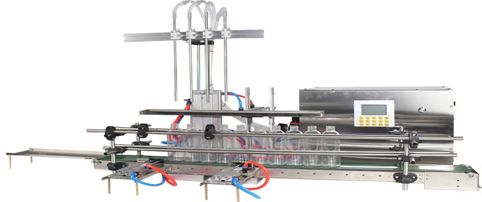 Fully automatic bottle filling machine, bottled vinegar, liquor, soda water, soy milk, bleaching agent fully automatic bottle filling machine