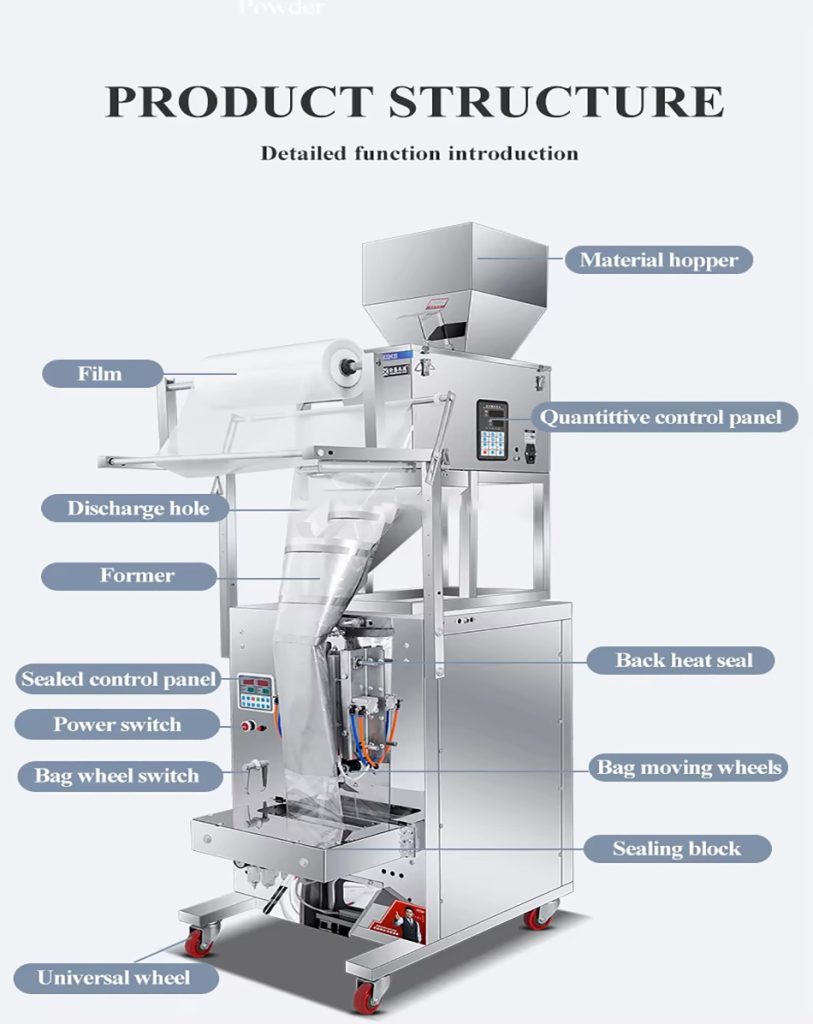 Unmanned vertical film packaging machine, potato chips, biscuits, macaroni and puffed food vertical packaging machine
