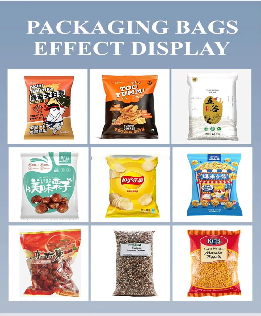 Unmanned vertical film packaging machine, potato chips, biscuits, macaroni and puffed food vertical packaging machine