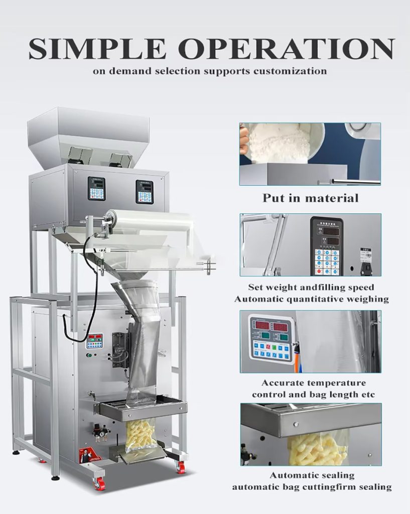 Unmanned vertical film packaging machine, potato chips, biscuits, macaroni and puffed food vertical packaging machine