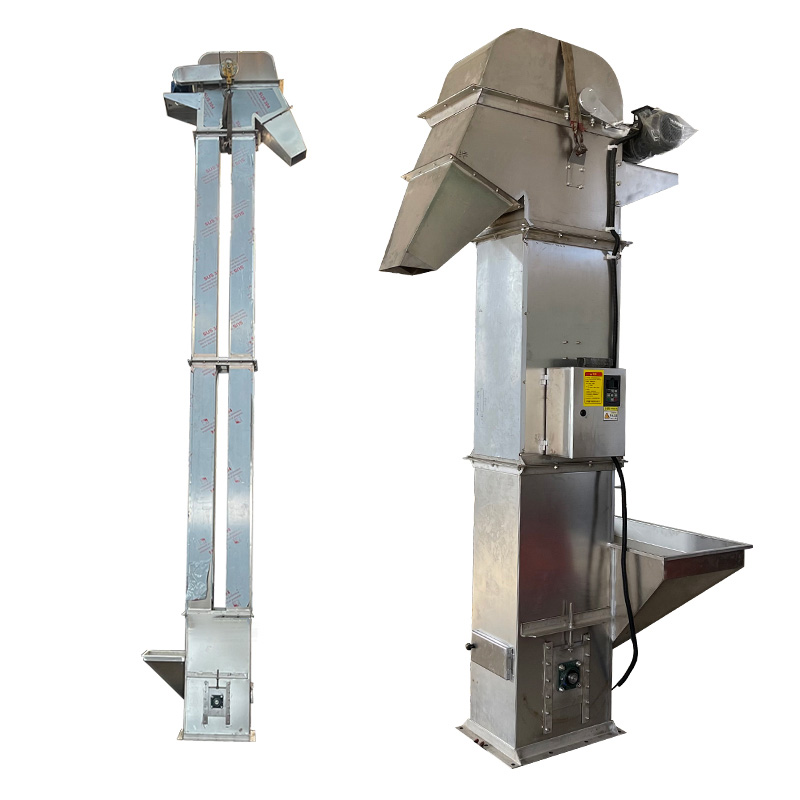 Unmanned intelligent Z-type bucket elevator Benson customized grain, peanut and sunflower seed vertical Z-type bucket elevator wholesale price